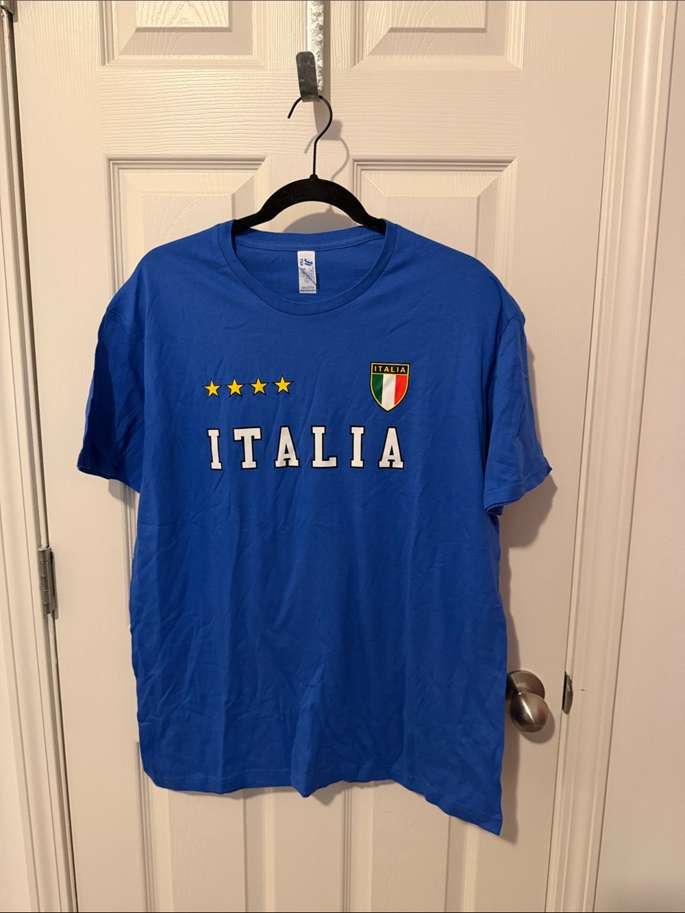 Italia Crest Graphic Tee - Royal Blue